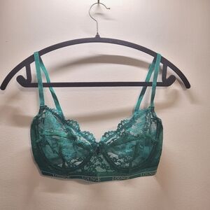 Lounge Blossom Balcony Bra In Emerald Green - 34E